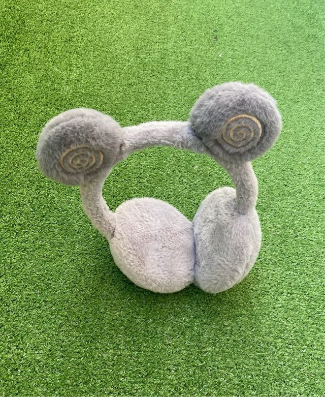 Orejeras De Peluche Grises