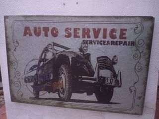 Cartel grande de Chapa Auto Service