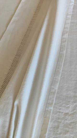 Lenzuolo Matrimoniale Ajour Puro Cotone