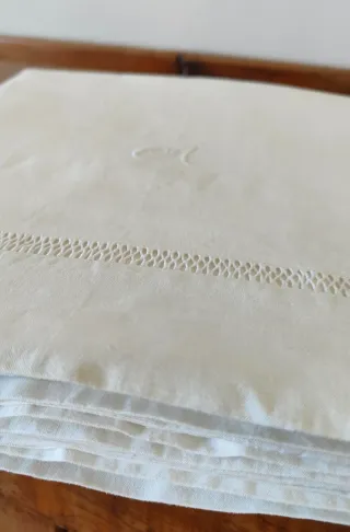 Lenzuolo Matrimoniale Ajour Puro Cotone