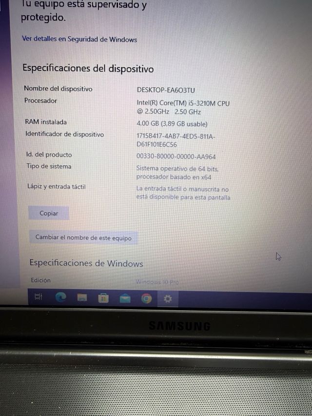 Portátil Samsung NP550p5c Intel Core i5