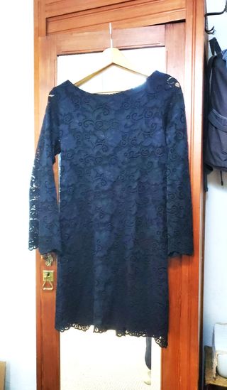 Vestito elegante pizzo nero