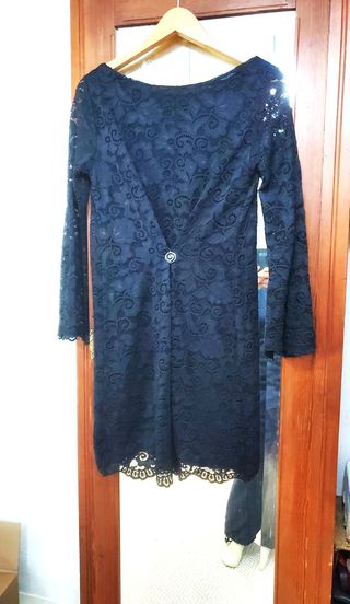 Vestito elegante pizzo nero