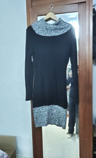 Abito elegante nero e grigio