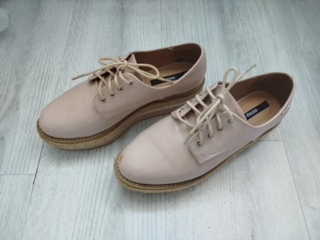 Zapatos Mustang Beige/Rosa Talla 38