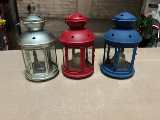 Lanterna Decorativa Natalizia Set 3 Pezzi