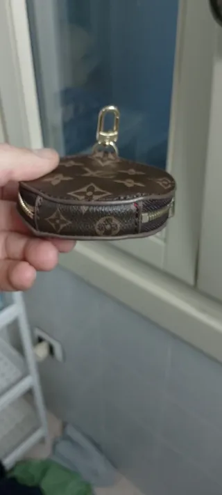 Portamonete portafoglio  con zip colore Marrone