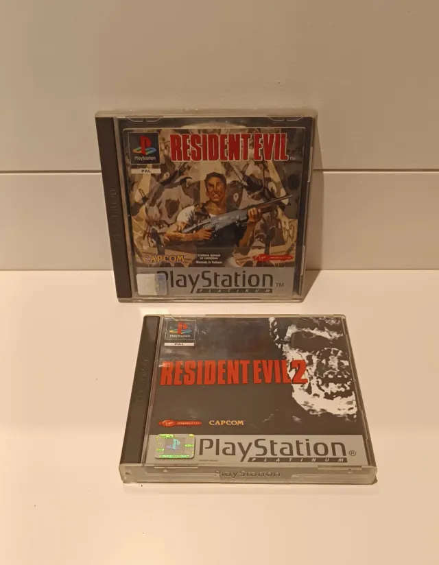 2 Juegos PS1 Resident Evil 1 y 2 Platinum