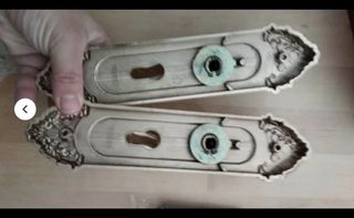 Tiradores de puerta vintage con cerradura