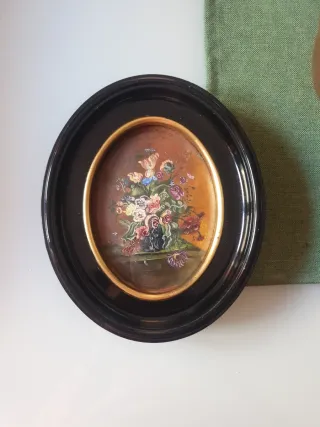 Quadretto floreali ovali