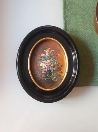 Quadretto floreali ovali