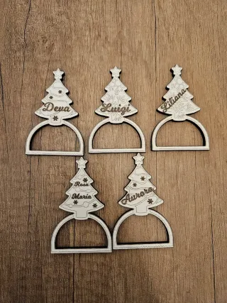 Portatovaglioli personalizzato Natalizio