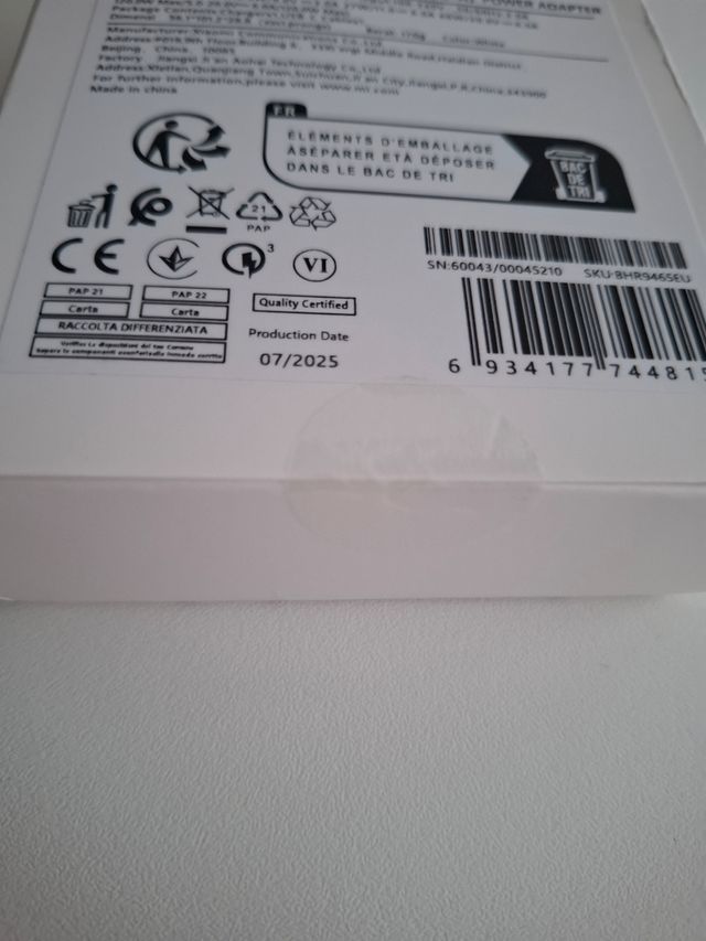 Cargador Xiaomi 120W Hyper Charge Combo 12e