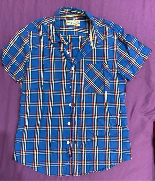 Camisa de cuadros GREEN COAST Talla S