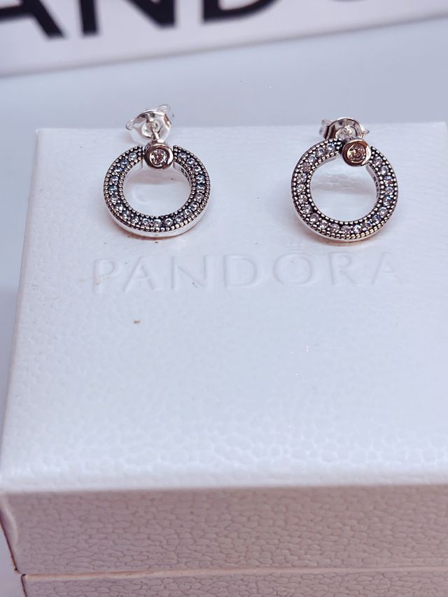 Pendientes Pandora boton Reversibles