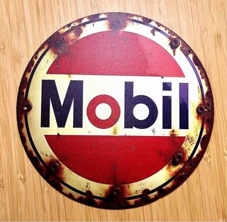 Insegna Metallica Vintage Mobil 20x20 cm