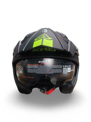 Casco Acerbis Jet Trial Negro Mate Amarillo 22.06
