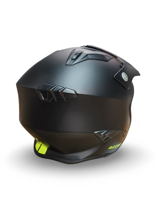 Casco Acerbis Jet Trial Negro Mate Amarillo 22.06