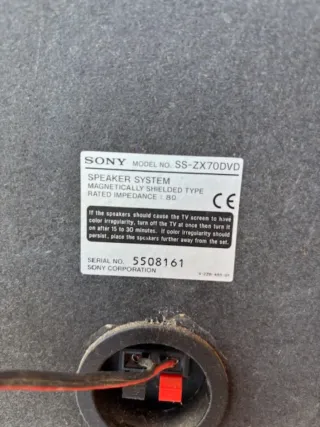Altavoces Sony SS-ZX70DVD