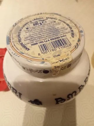 Vaso Fabbri Amarena Frutto e Sciroppo