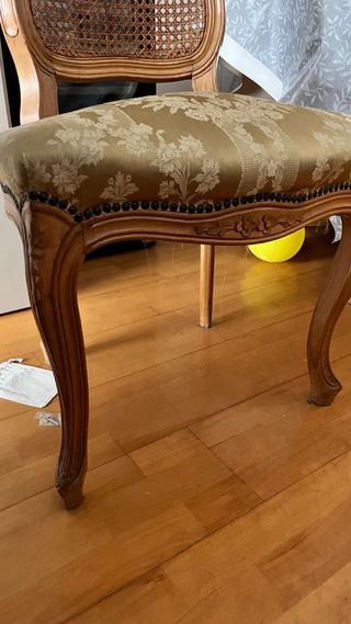 Mesa redonda extensible madera y ratán