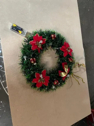 Addobbi Natale Ghirlanda Verde e Rossa