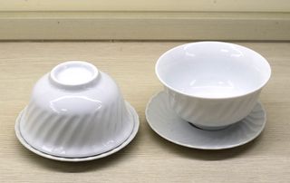 Set 2 Tazze Porcellana Bianca