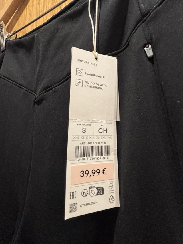 Leggings Oysho neri taglia S nuovi