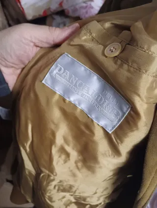 Giacca vintage pelle scamosciata