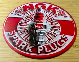 Insegna metallica vintage NGK Spark Plugs