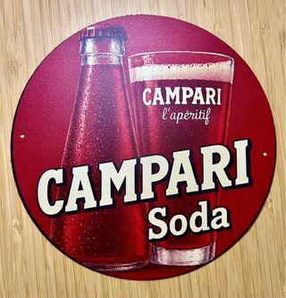Insegna Metallica Vintage CAMPARI SODA