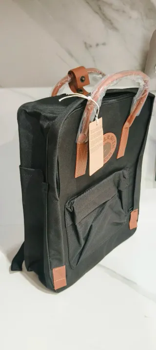 Mochila kankën Negra Marrón cuero