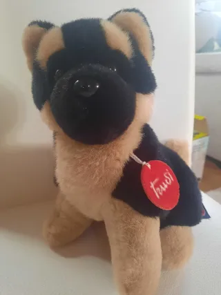 Peluche Trudi cane pastore bicolore