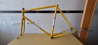 Cuadro Bicicleta Carretera Talla 56 Amarillo