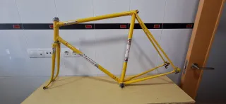 Cuadro Bicicleta Carretera Talla 56 Amarillo