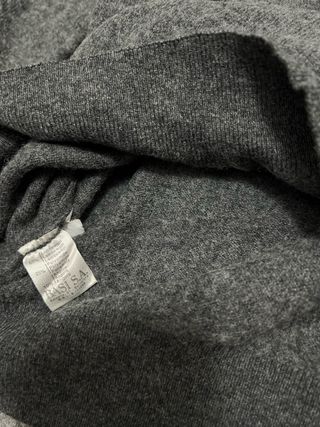 Jersey cuello alto Lacoste gris vintage