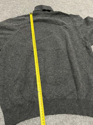 Jersey cuello alto Lacoste gris vintage