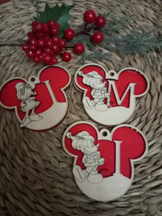 Bolas Navidad Mickey Minnie Personalizadas