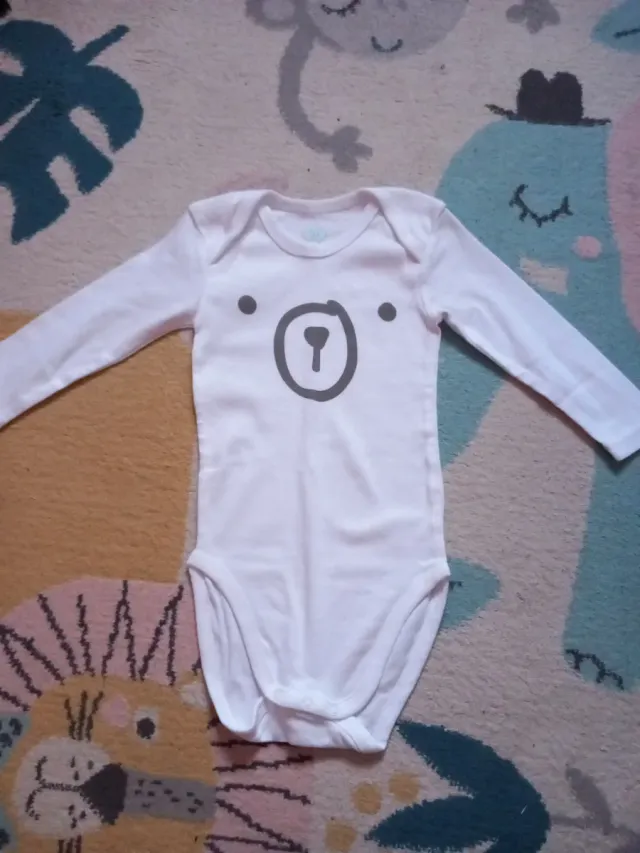 Body bebé manga larga oso 18-24m