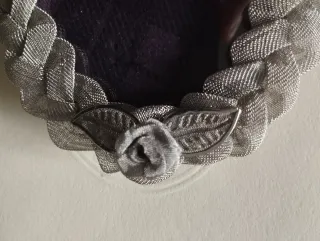 Piccolo portafoto metallico lavorato nuovo