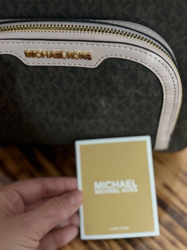 Mochila Michael Kors Marrón y Rosa