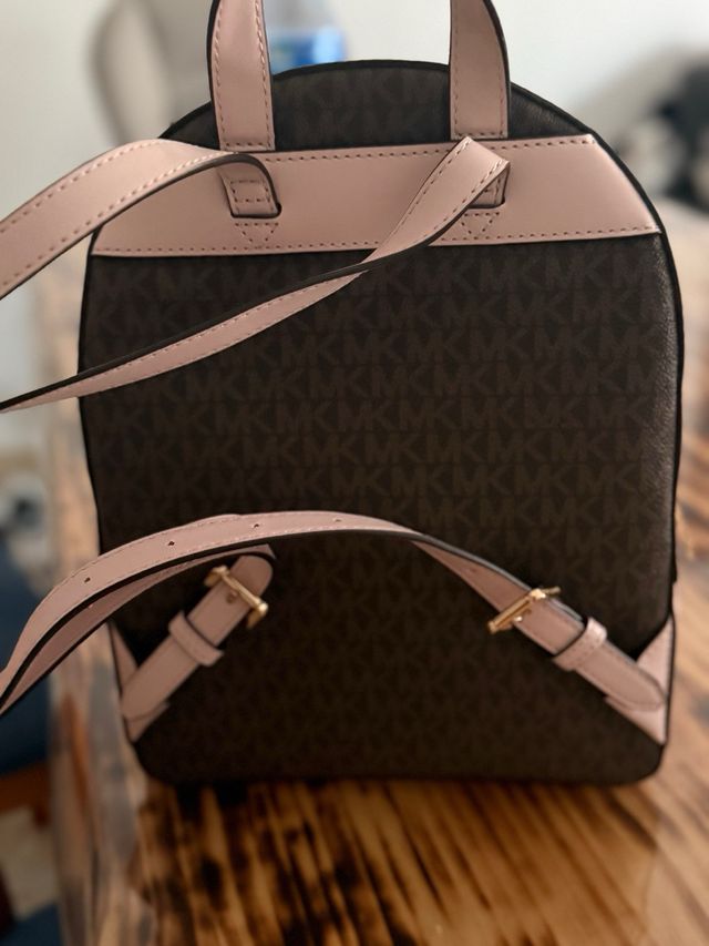 Mochila Michael Kors Marrón y Rosa