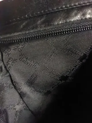 Borsa Nazareno Gabrielli nera con manico catena