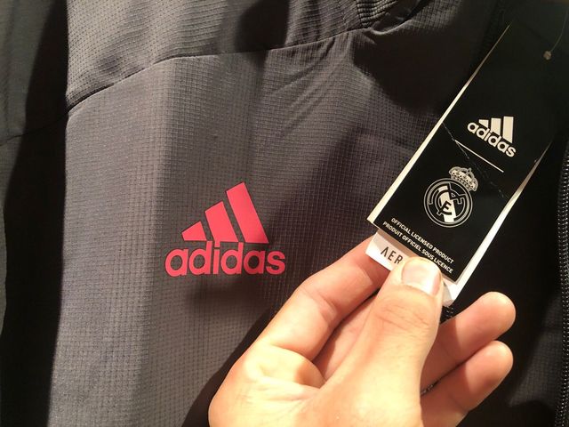 Chaqueta Real Madrid Adidas Gris