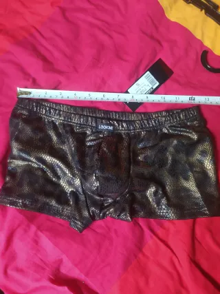 Boxer S sexy Negro/Dorado