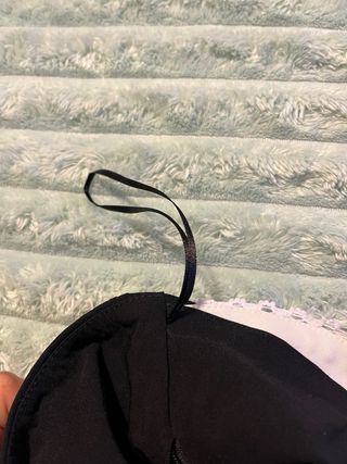 Top banda Zara blanco y negro