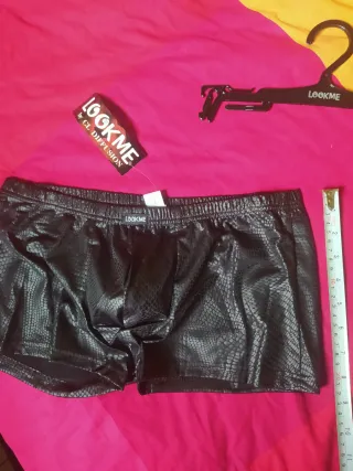 Boxer sexy hombre Negro L