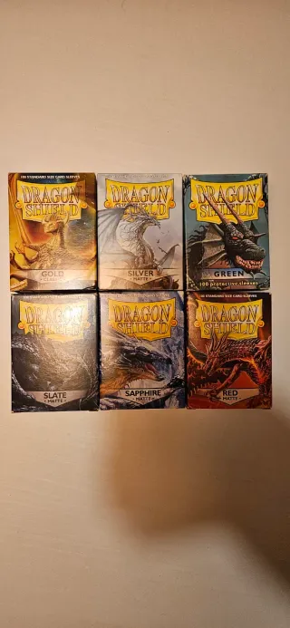 6 Cajas Dragon Shield Fundas TCG