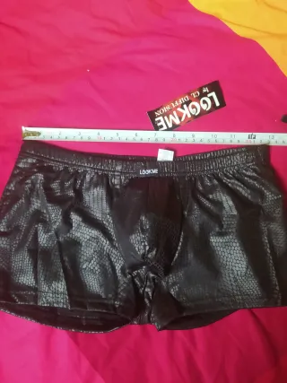 Boxer LOOKME M Negro Piel Serpiente