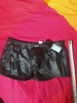 Boxer LOOKME M Negro Piel Serpiente